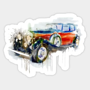 Vintage Automobile Sticker